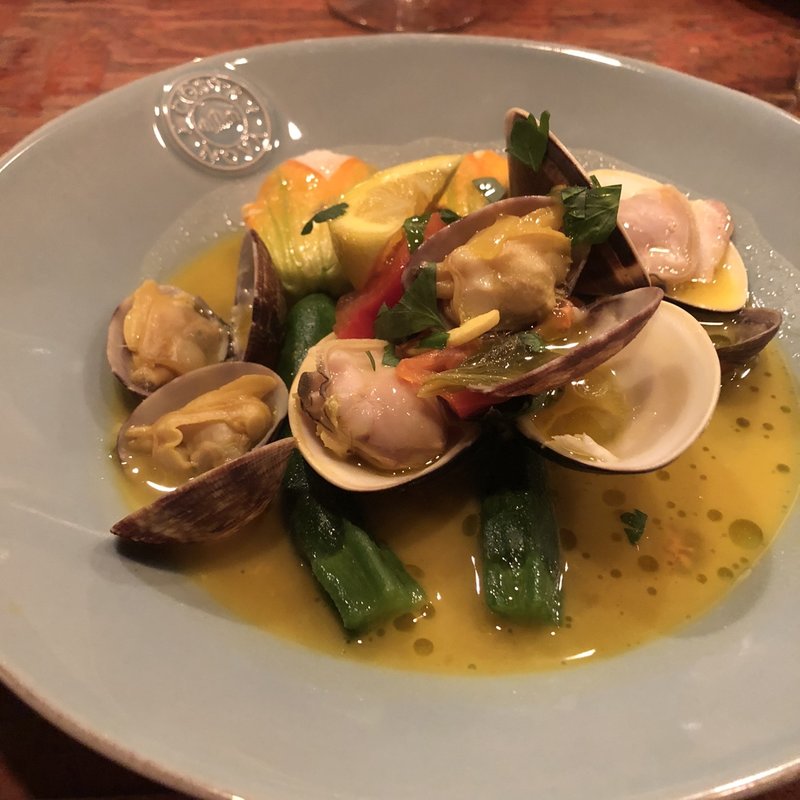 話ズッキーニと帆立、地蛤(ata)