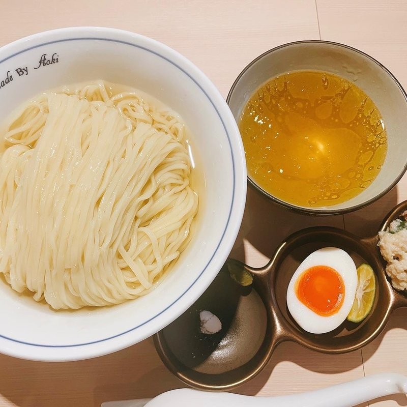濃密昆布水つけ麺大盛　白(中華蕎麦 あお木 )