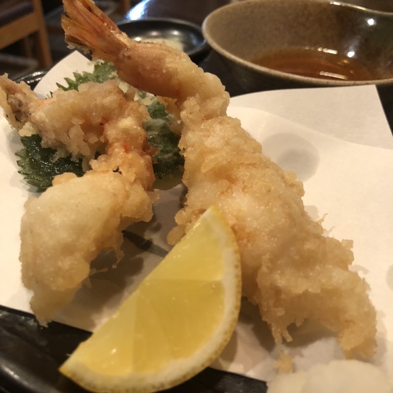 海老の天ぷら(酔ってこ屋 恒幸)