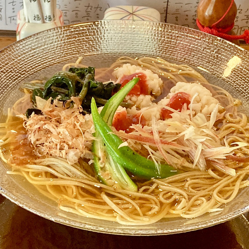 鱧と夏野菜　冷やかけ(やました)