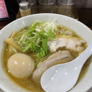 味玉鶏醤油白湯ラーメン(藤原製麺所)