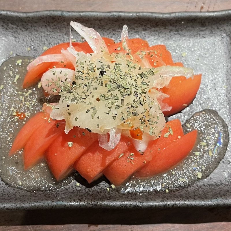 冷やしトマト(炭火焼鳥 まさや 福島店)