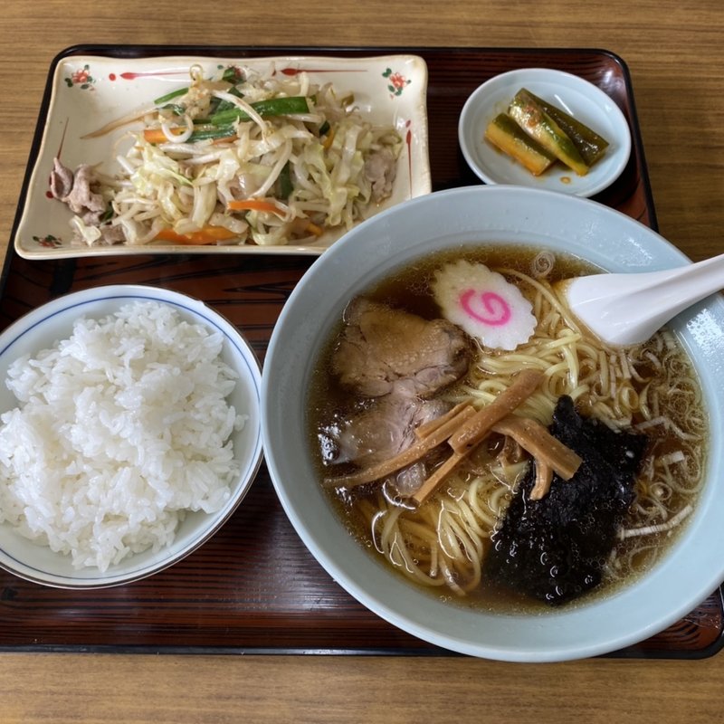 A定食　野菜炒め　ラーメン(大栄軒 )