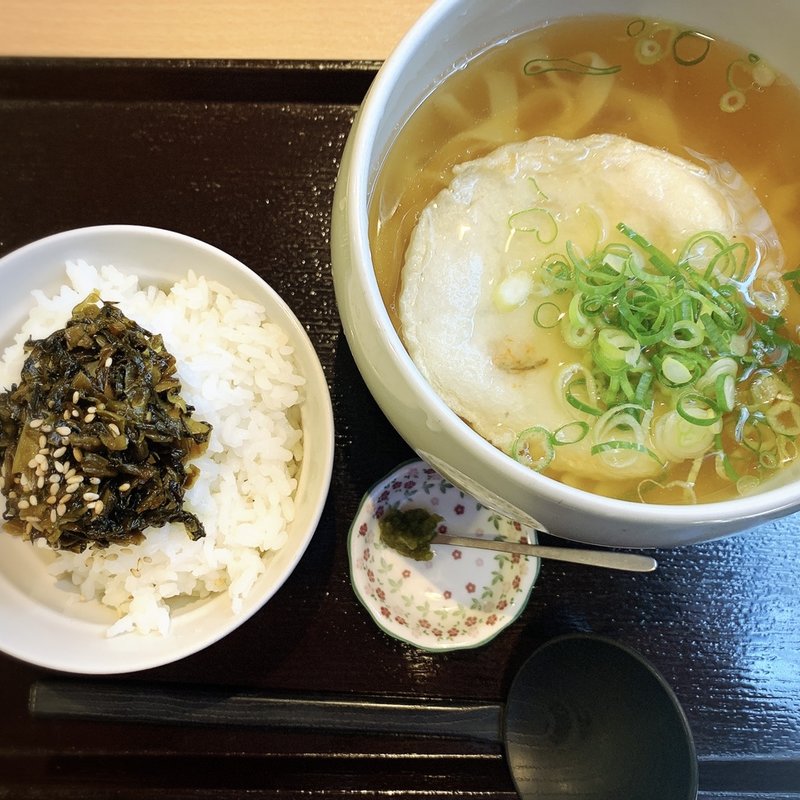 高菜ごはんセット(丸天うどん専門店 万平)