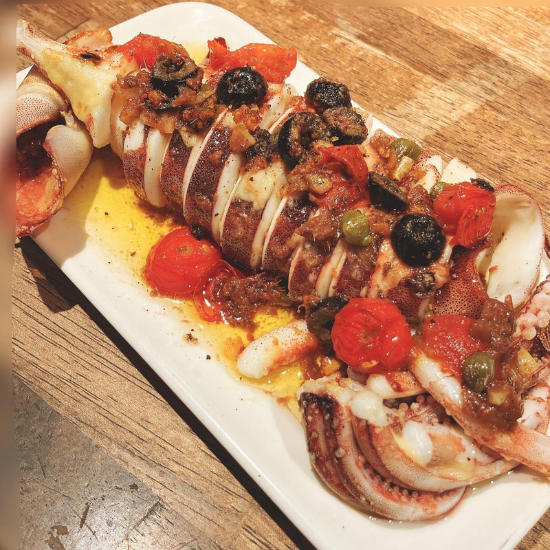 スルメイカの姿焼き(ラクレット×ラクレット)