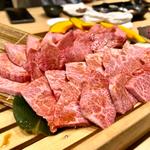 上カルビとロース盛り合わせ