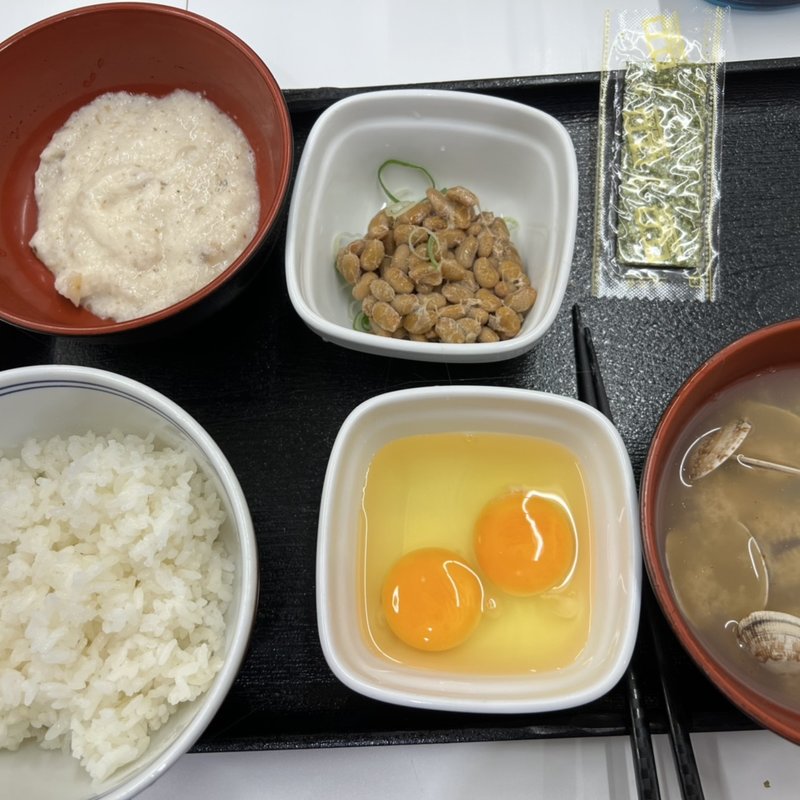 納豆定食(吉野家 甲州街道府中白糸台店)