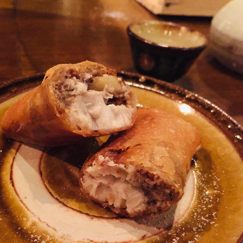 サワラと原木椎茸の春巻き(九わ萬)