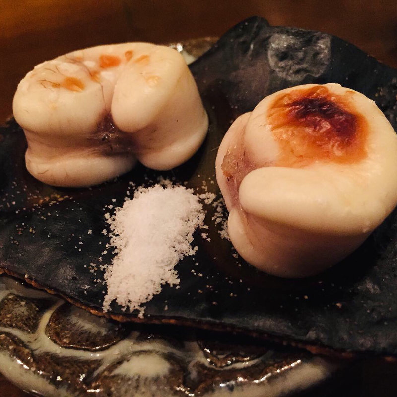 虎河豚白子の昆布焼き(九わ萬)