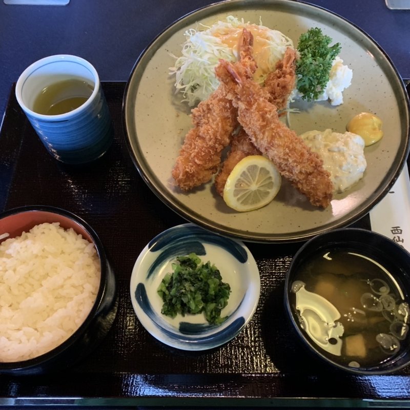 エビフライ定食(西仙台カントリークラブ )