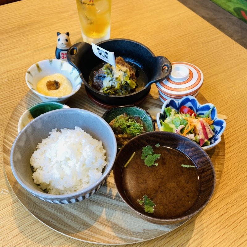 ハンバーグプレート 京みそ高菜(芭莉PAN田)