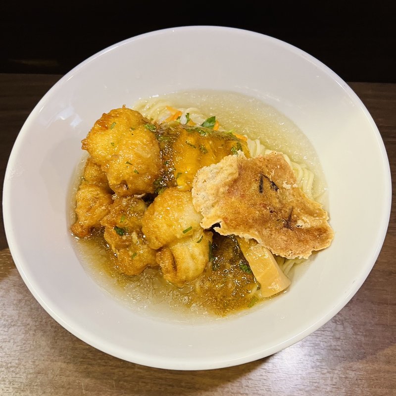 6周年記念 Day1  ピンクスパイダー 鱧とウニの冷製塩(八咫烏)