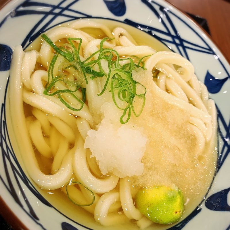 すだちおろし冷かけうどん　並(丸亀製麺福岡原田)