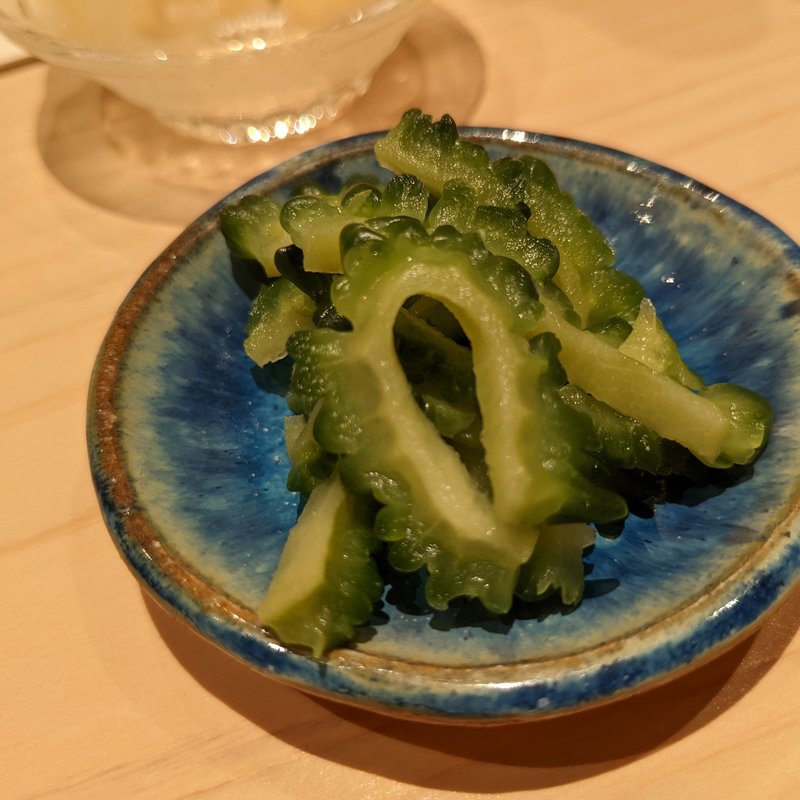 ゴーヤ浅漬け(鮨つぐ)