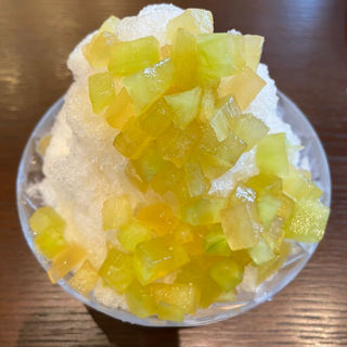 かき氷　メロン(haishop cafe)