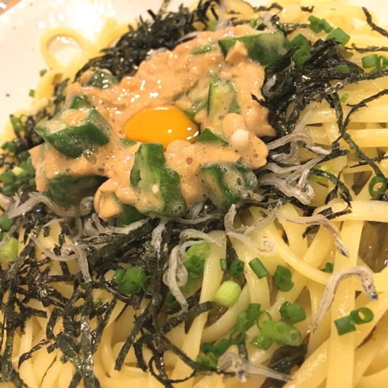納豆おくらじゃこスパ(スパ吉)