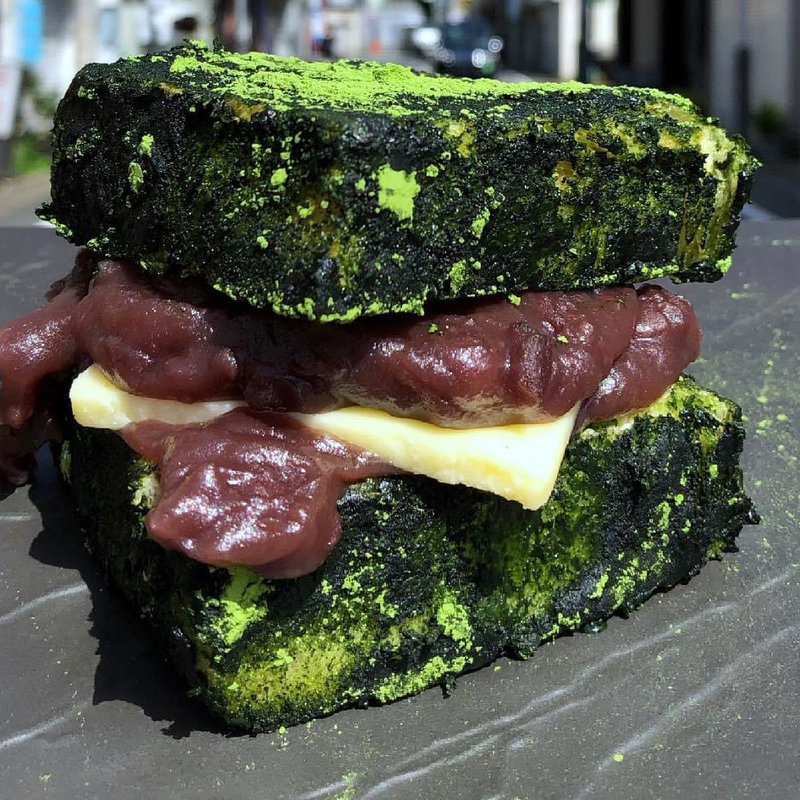 抹茶香るあんバター(コーヒー＆トースト)