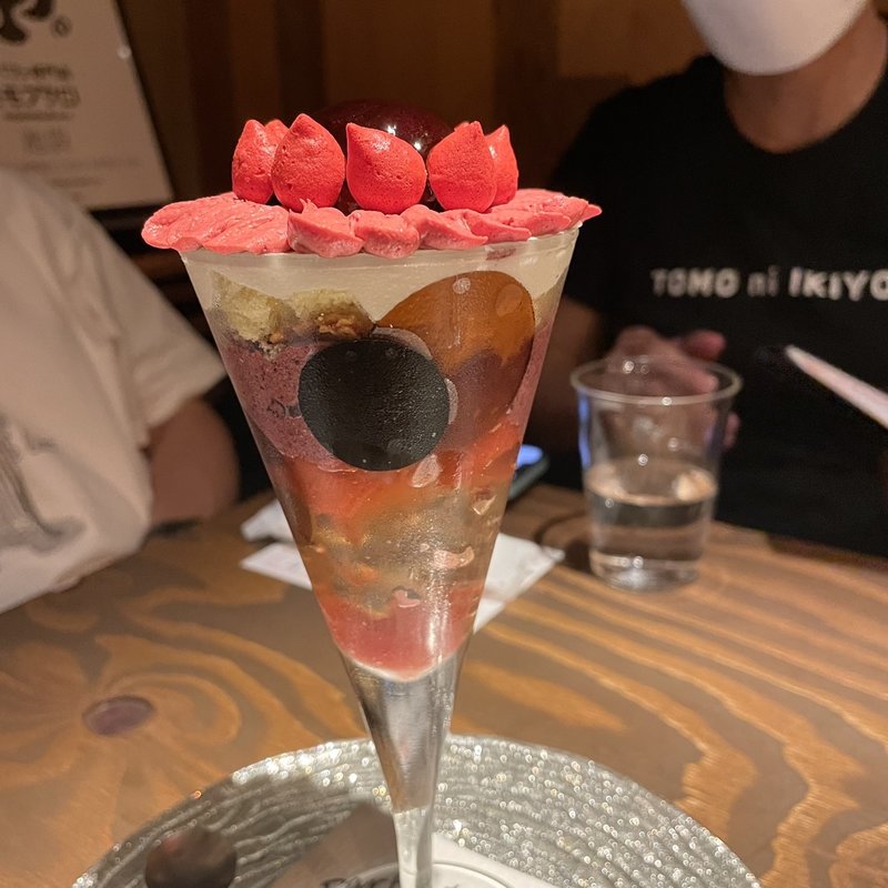 感謝のガーベラ(夜パフェ専門店 パフェテリア パル)