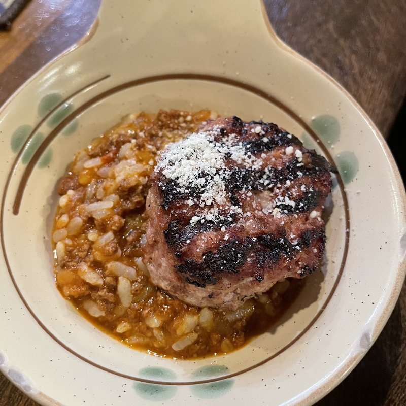 ラムミートトマトリゾット＋手作りラムハンバーグ(ラムハウス・ケケレ)