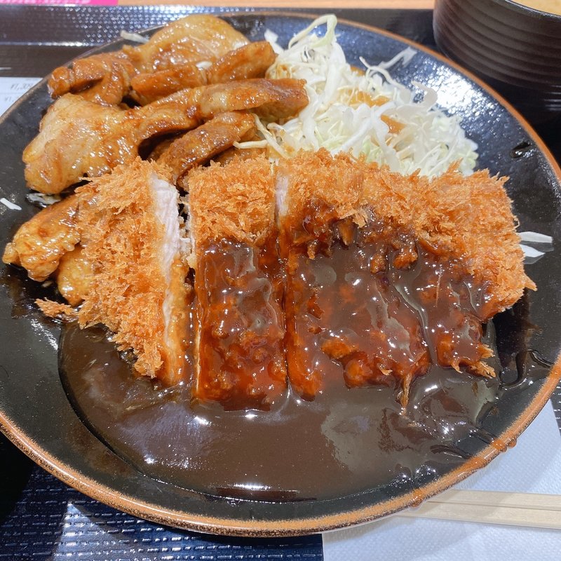 とん一定食(豚屋とん一あべのキューズモール)