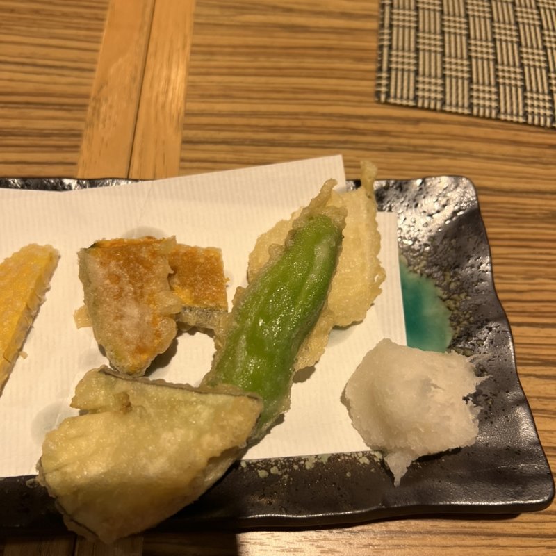 野菜天の盛合せ(玄杜亭)