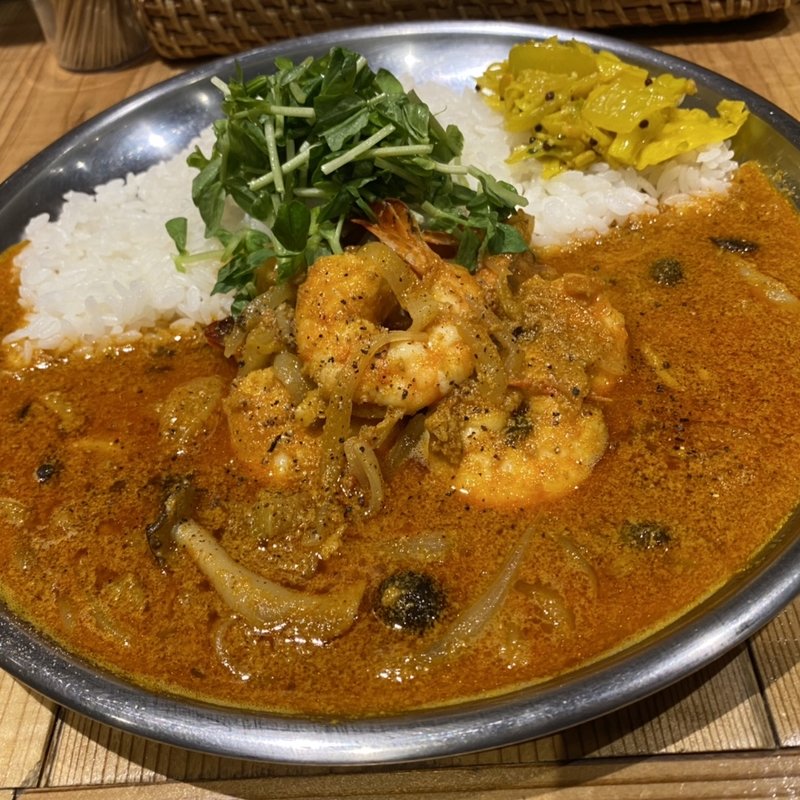 海老のクリームカレー(クボカリー 大名店)