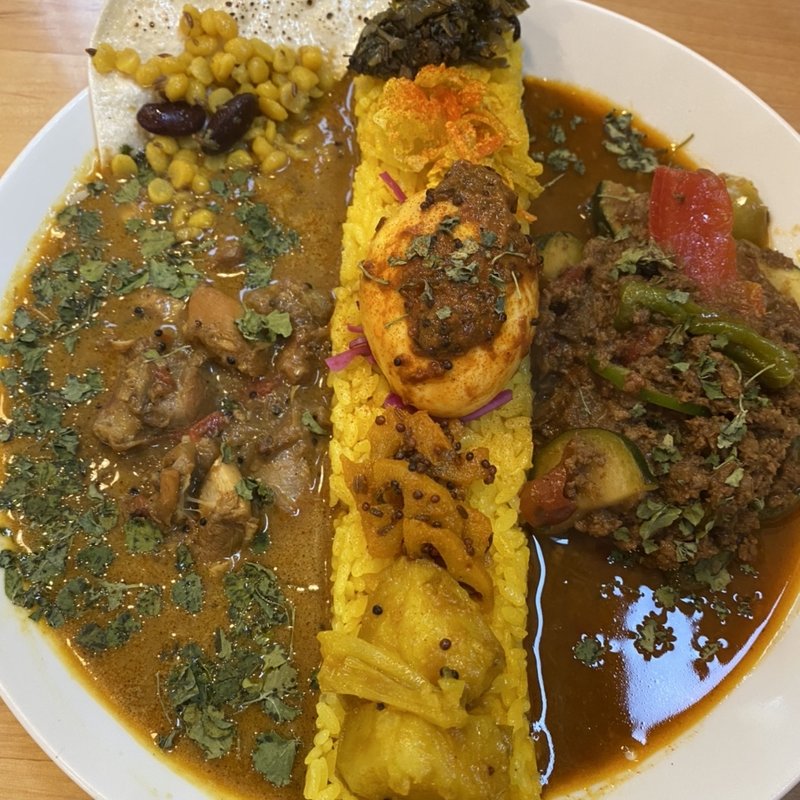 あいがけカレー(スパスカレーガル)