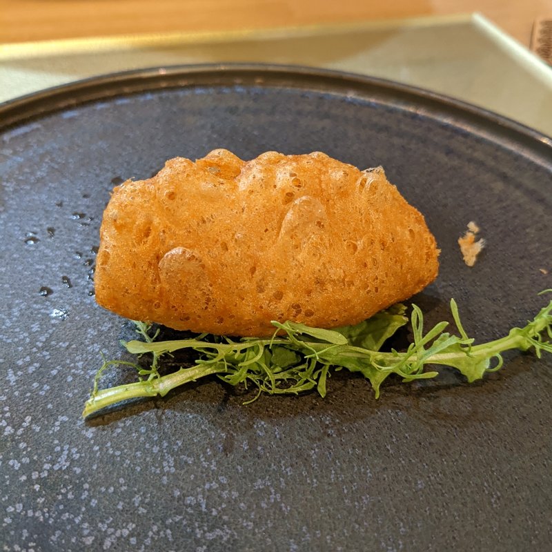太刀魚の点心 ハチの巣揚げ(中国菜漢)