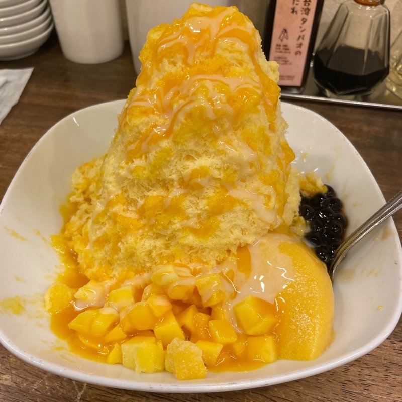 マンゴーのカキ氷(台湾タンパオ 天五店)