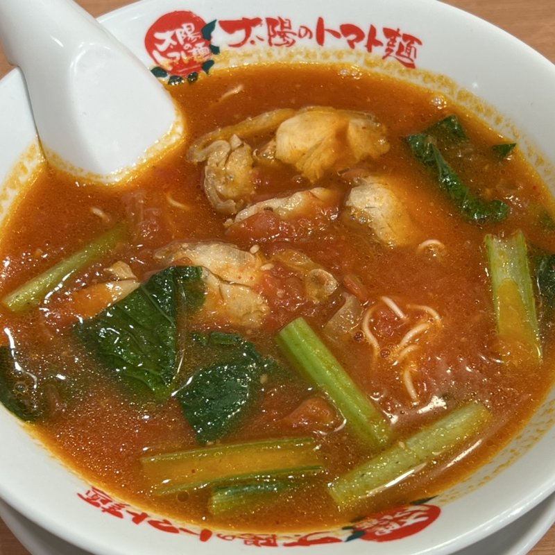 とまとラーメン(太陽のトマト麺 なんば御堂筋グランドビル支店)