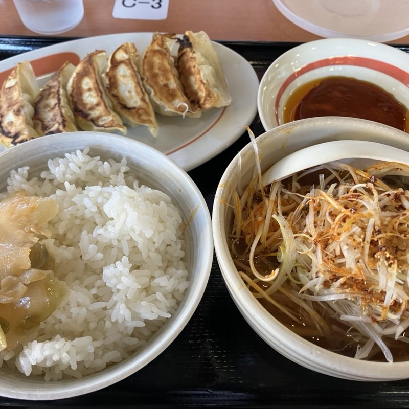 シングル半ラー定食+千切りネギ(幸楽苑 日立多賀店 )