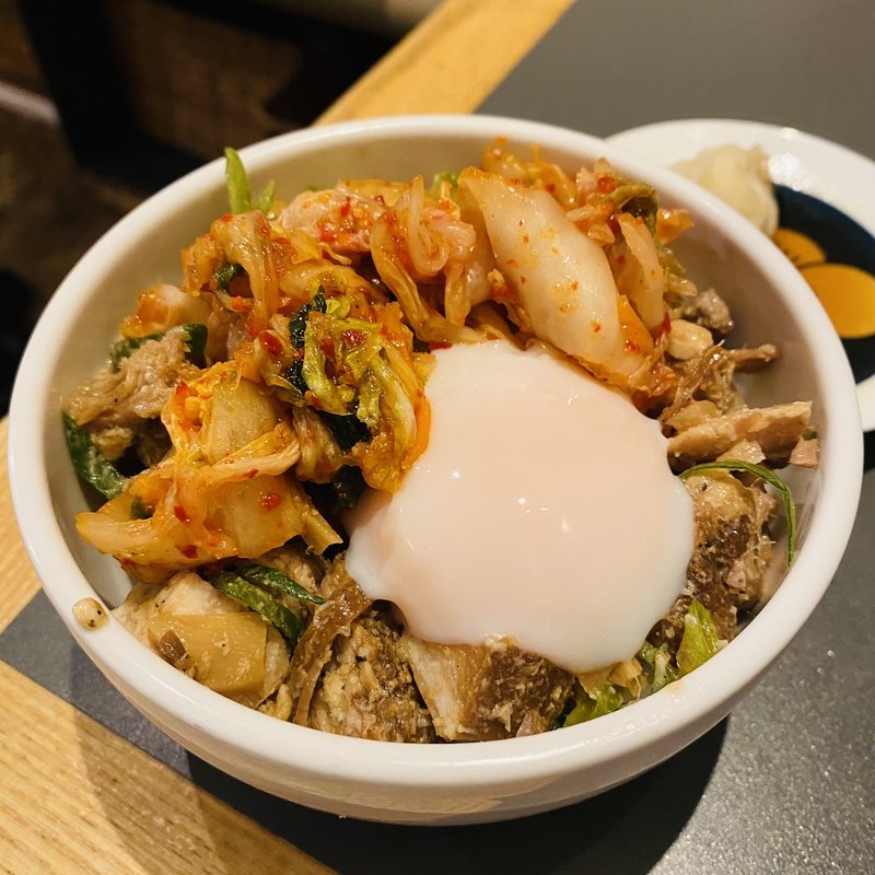 スタミナ月見豚とろめし(双麺 門前仲町店)