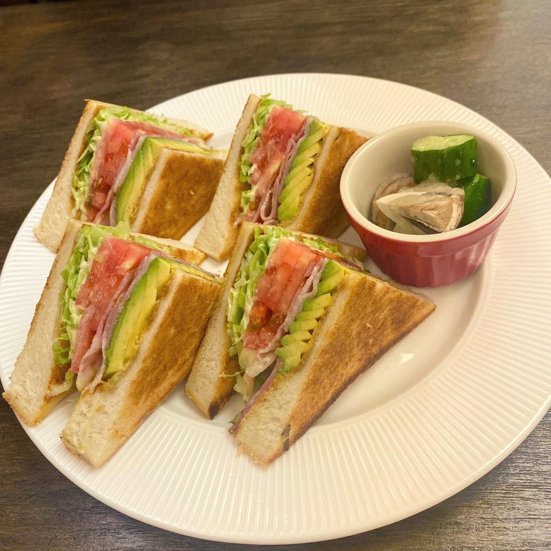 クラブハウスサンドイッチ(喫茶 ブリッヂ)