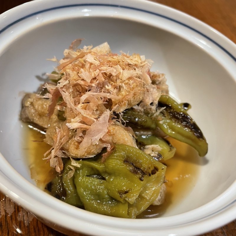 万願寺唐辛子の煮浸し(手打ちうどん長谷川 （【旧店名】エン座　長谷川）)