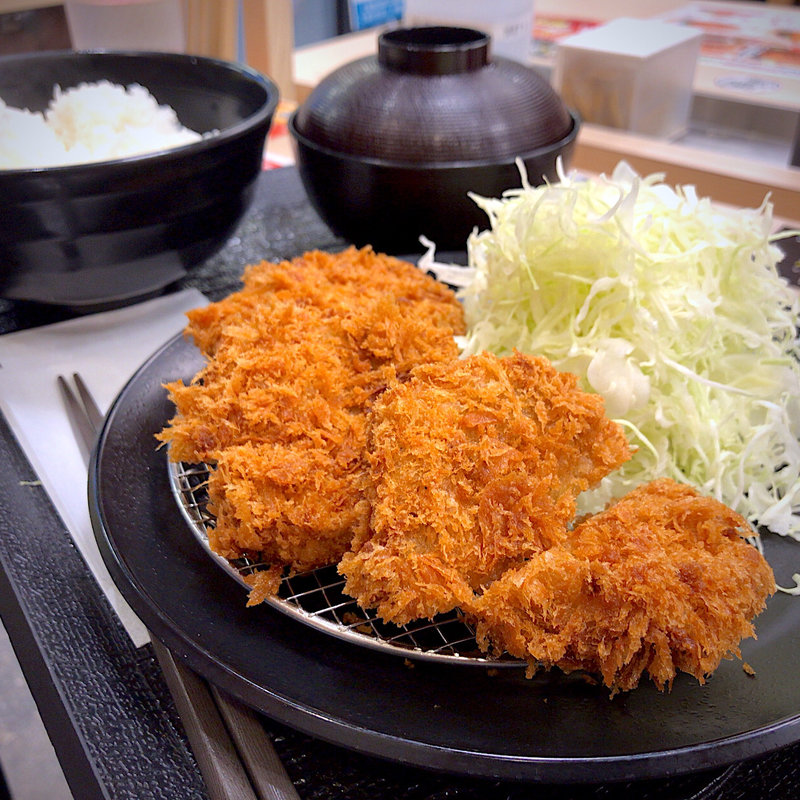 ヒレかつ定食 (3枚)(松のや 仙台中央店)