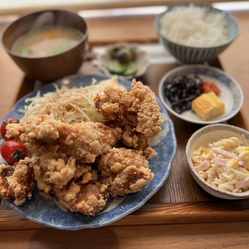 若鶏の唐揚げ定食(食堂かど。)