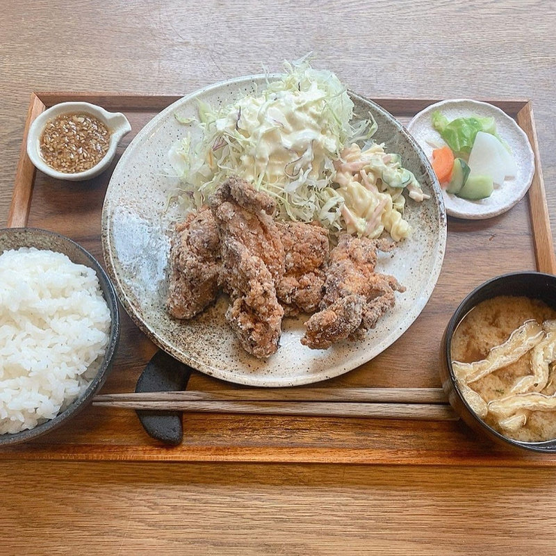 鶏唐揚げ定食(yuzuki)