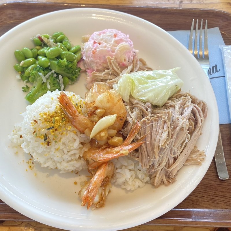 ガーリックシュリンプ&カルアピッグ(パシフィックドライブイン)