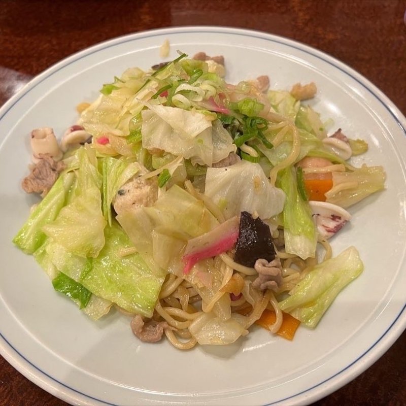 特製皿うどん(太麺)(皇上皇 アミュプラザ長崎店)