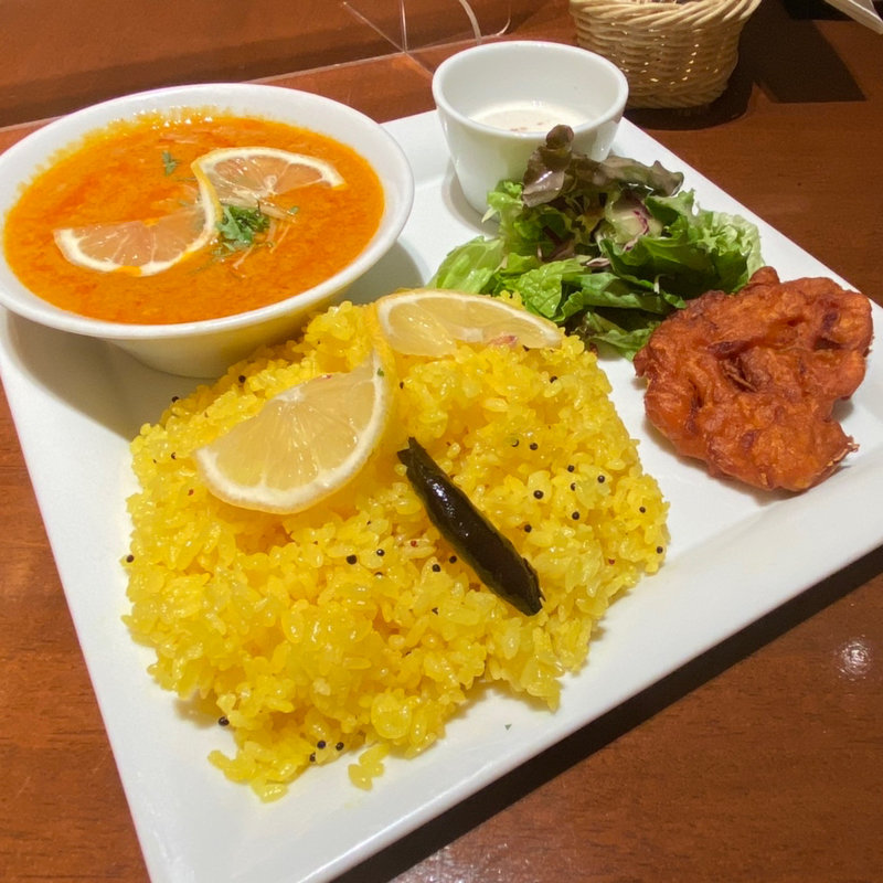 レモンチキンカレー基本セット(シターラダイナー エキュート品川店(SITAARA DINER))