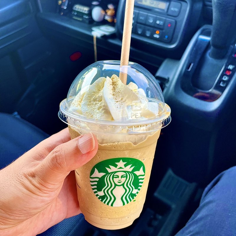 石川いいじ棒ほうじ茶フラペチーノ(スターバックスコーヒー 津島大坪店)