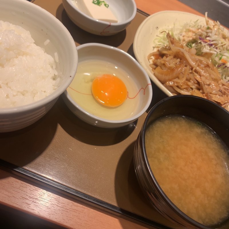 生姜焼き定食(やよい軒 渋谷新南口店)