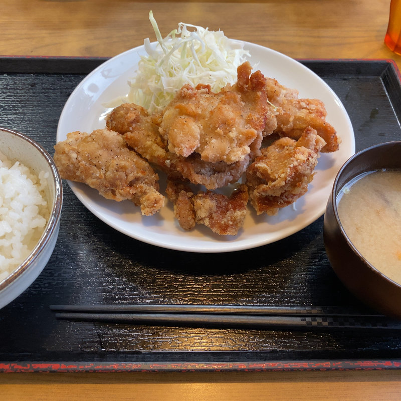 塩唐揚げ定食(かつれつ食堂 )