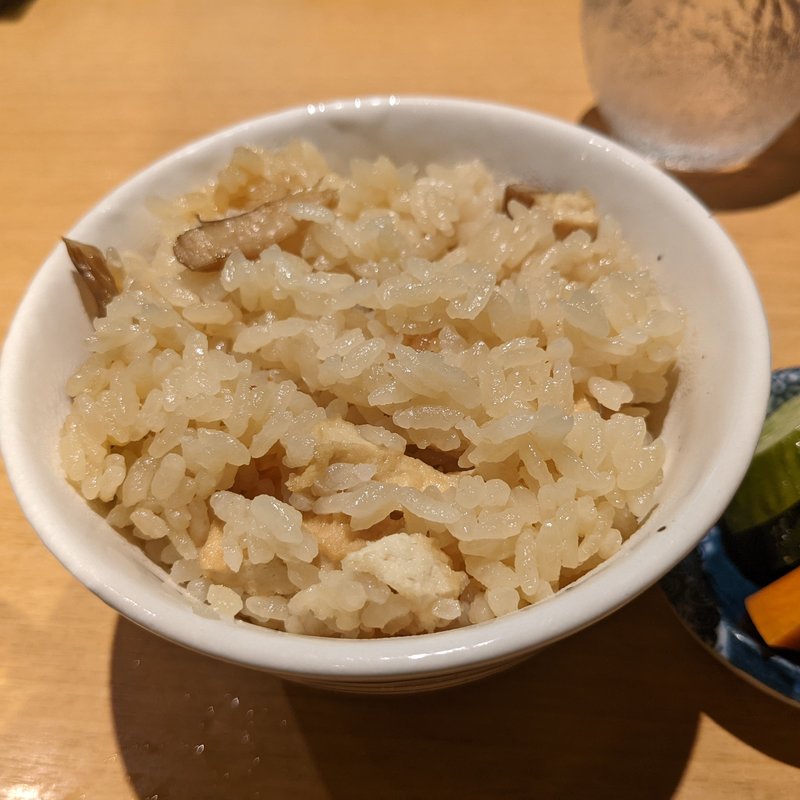 丹波シメジ・油揚げの御飯(みこころや )