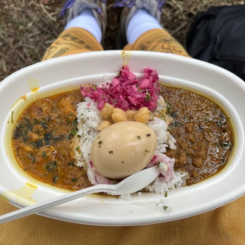 2種あいがけカレー+スパイスタマゴ(SPICE STAND 556)の口コミ一覧 | No