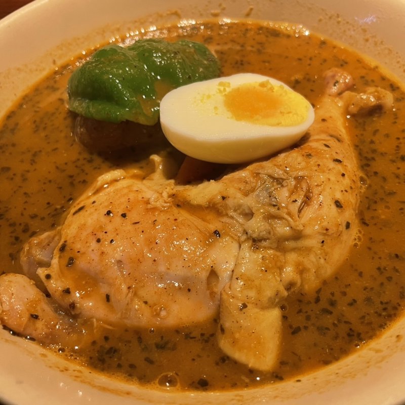 チキンスープカレー(横浜BAY・らっきょ)