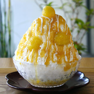黄色いミニトマトのかき氷(麻布野菜菓子 銀座店)