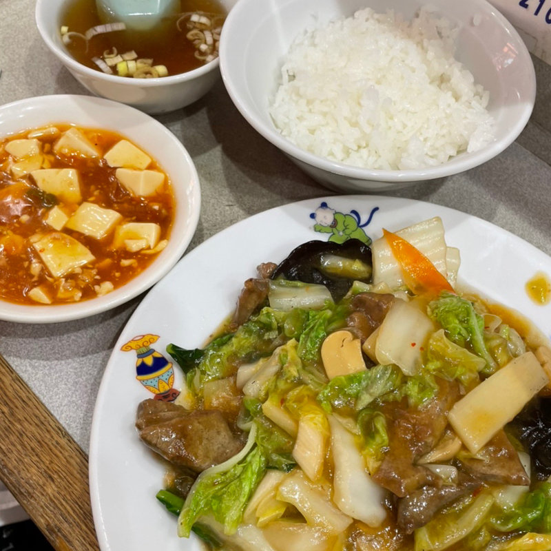 レバうま煮ランチ(天龍三世)