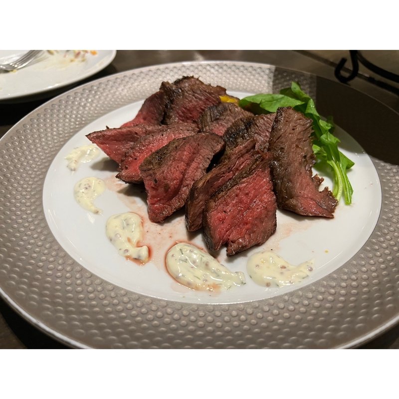 黒毛和牛のニューヨークカットステーキ(ウルフギャング・パック レストラン＆カフェ 愛知芸術文化センター店)