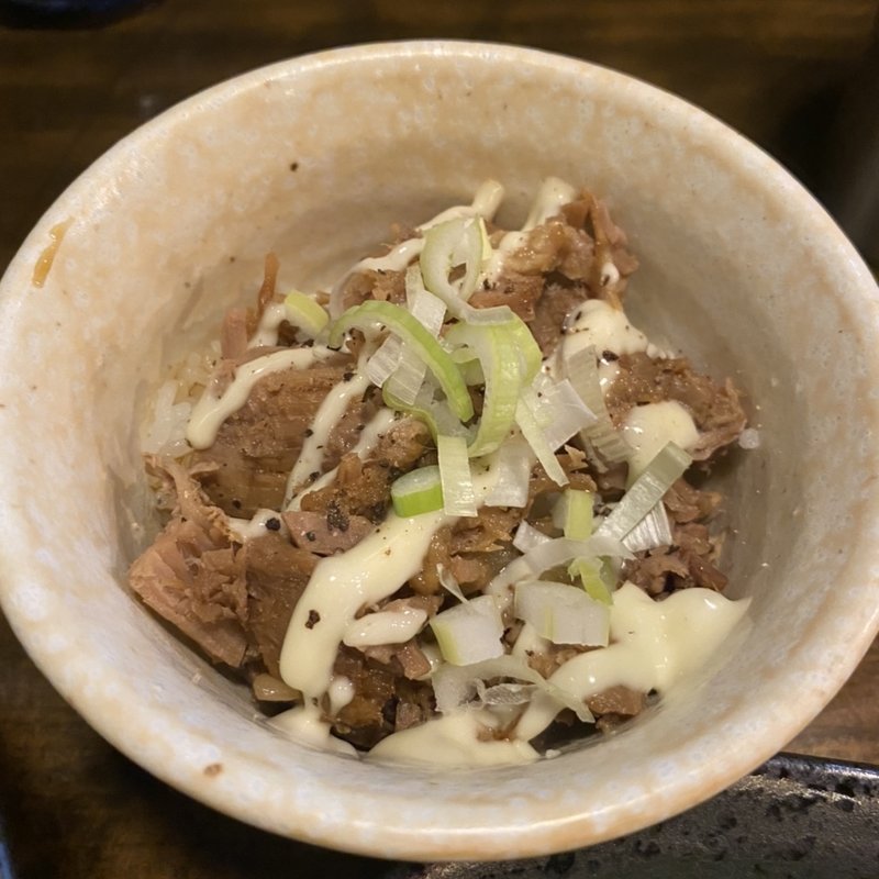 肉飯ミニ(シビカラ味噌らー麺 鬼の目にも涙)